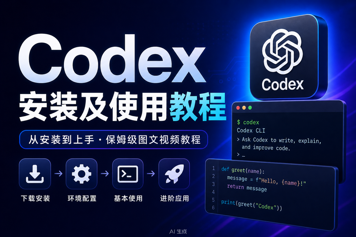 Codex安装+DeepSeek、GLM接入+CC Switch！免登录！保姆级教程，一步到位！